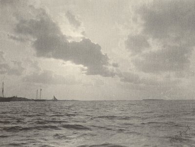 Sunset Over Water, 1890s by William B. Post