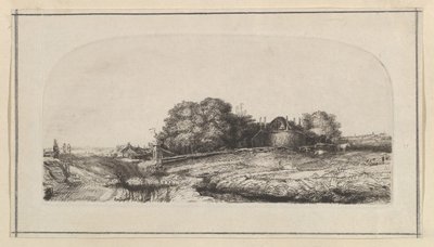 Landscape with a Haybarn and a Flock of Sheep (copy) by William Baillie