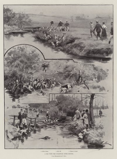 A Day with the Culmstock Otter Hounds by William Barnes Wollen