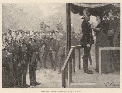 Review of the London Fire Brigade in Hyde Park by William Barnes Wollen