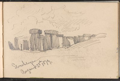 Stonehenge, August 25th 1879 by William Barnes Wollen