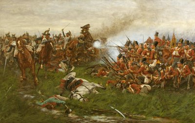 The 28th (1st Gloucestershire Regiment) at Waterloo by William Barnes Wollen