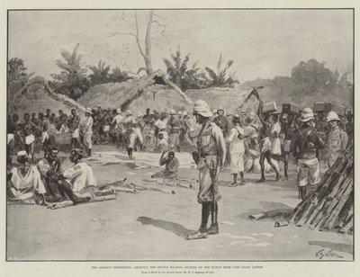 The Ashanti Expedition, Akroful, the Second Halting Station on the March from Cape Coast Castle by William Barnes Wollen