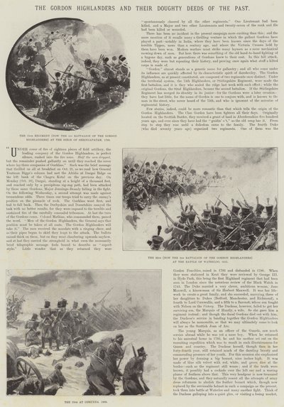 The Gordon Highlanders and Their Doughty Deeds of the Past by William Barnes Wollen