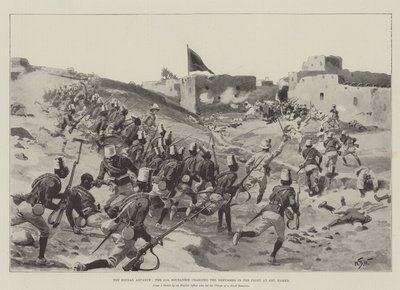 The Soudan Advance, the 11th Soudanese Charging the Dervishes in the Fight at Abu Hamed by William Barnes Wollen
