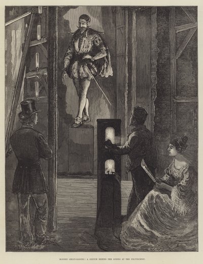 Modern Ghost-Raising, a Sketch Behind the Scenes at the Polytechnic by William Bazett Murray