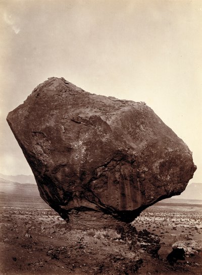 Perched Rock, Rocker Creek, Arizona by William Bell