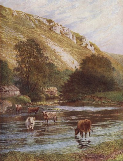 On the Wye, Upper Dale Farm, Monsal Dale by William Biscombe Gardner