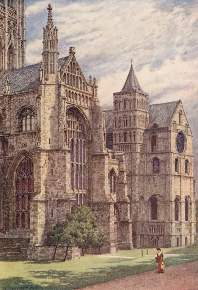 The South Side of the Cathedral, Canterbury by William Biscombe Gardner