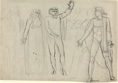 And Saul Said unto David, Go, and the Lord be with Thee by William Blake