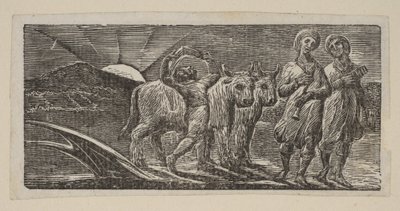 Boy Returning Joyfully, with Plough and Oxen, from Thornton
