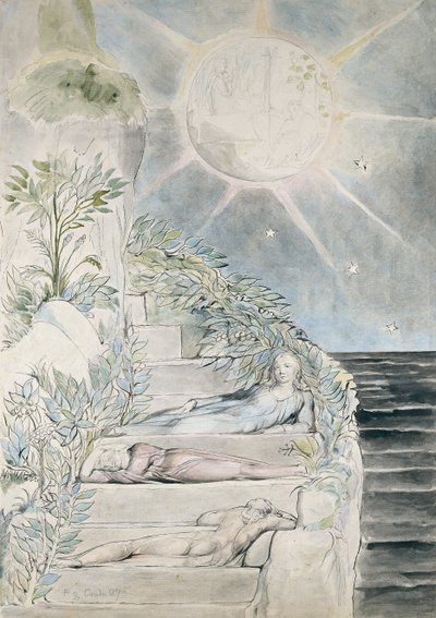 Dante and Statius Sleeping, Virgil Watching, Illustration to the 