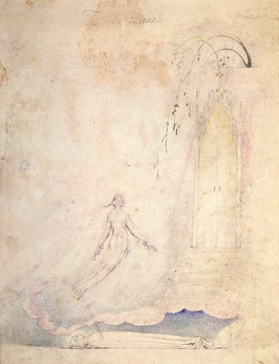 Design for Dedication to the Queen by William Blake