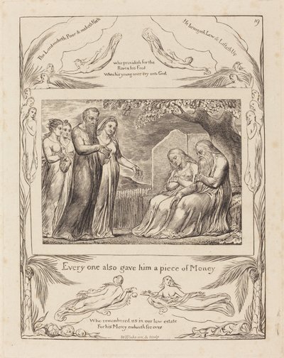 Job Accepting Charity by William Blake