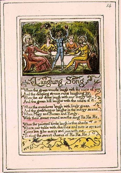 Laughing Song: Plate 14 from Songs of Innocence and of Experience (copy R) by William Blake