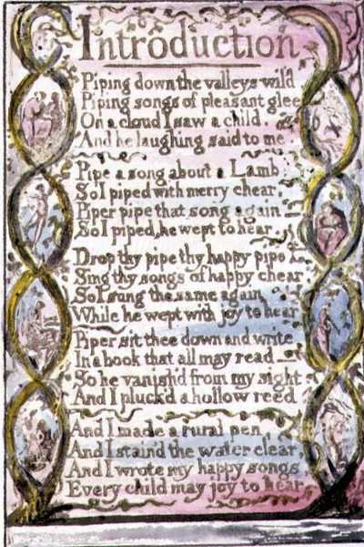 Introduction: Plate 3 from Songs of Innocence and of Experience (Copy R) c.1802-08 by William Blake