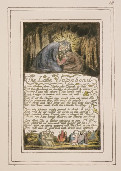 The Little Vagabond: Plate 46 from Songs of Innocence and of Experience (copy R) c.1802-08 by William Blake
