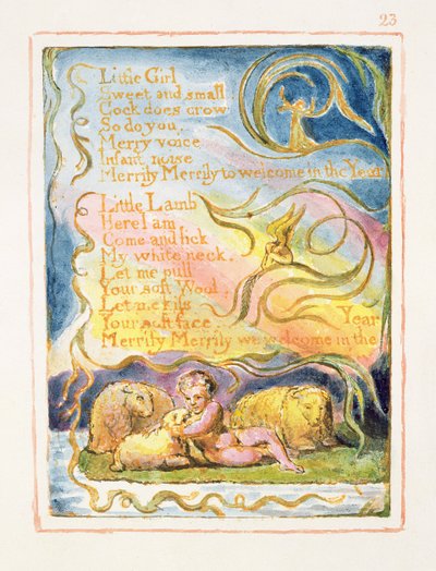 Spring (cont.): Plate 23 from Songs of Innocence and of Experience by William Blake