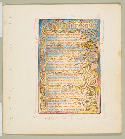 Songs of Innocence and of Experience: A Cradle Song by William Blake
