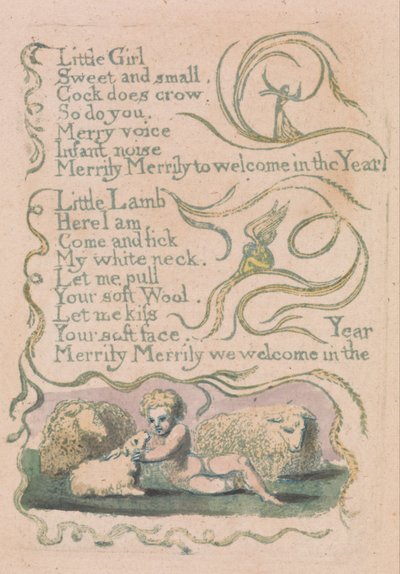 Songs of Innocence and of Experience, Plate 12, Spring (Bentley 23) by William Blake
