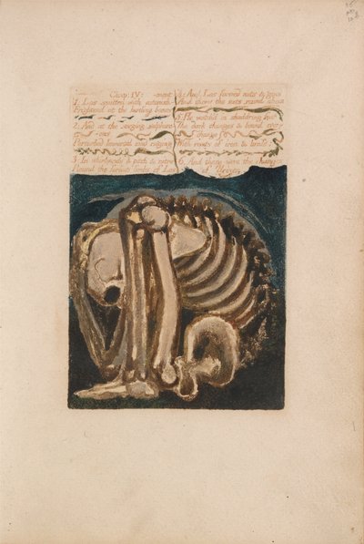 The First Book of Urizen, Plate 12, Los Smitten with Astonishment (Bentley 8) by William Blake