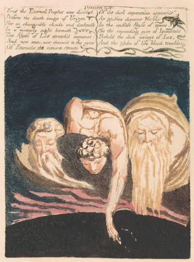 The First Book of Urizen, Plate 13, "Thus the Eternal Prophet was divided . . . " (Bentley 15) by William Blake