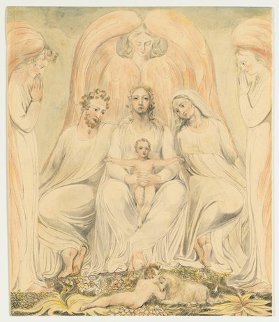 The Holy Family also known as Christ in the Lap of Truth by William Blake