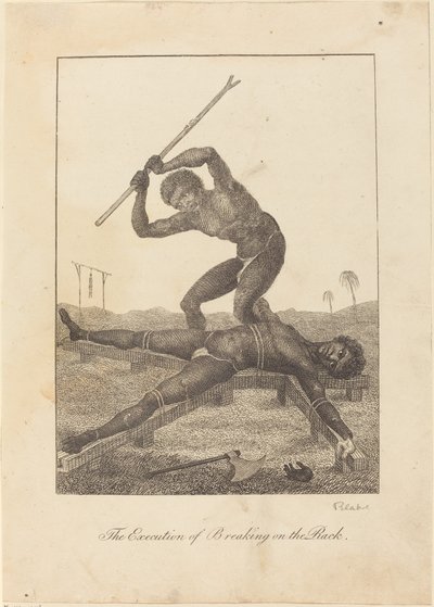 The Execution of Breaking on the Rack by William Blake after John Gabriel Stedman