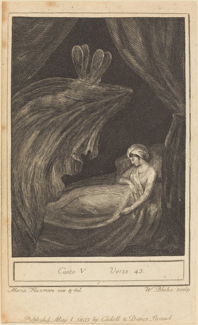 Canto V, Verse 43 by William Blake after Mary Ann Flaxman