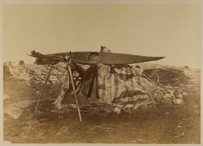 Esquimaux Toupek or Skin Tent, Plate 121 from Bradford