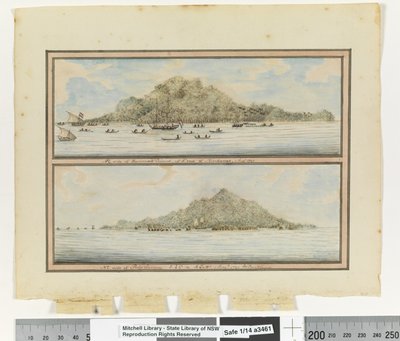 NE. side of Hummock Island, off South end of Mindanao. August 1791 and NE. side of Pulo Sanguy. South 4 degrees East South 60 degrees West. August 1791, c.1802 by William Bradley