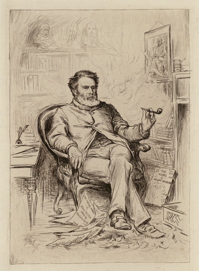 David Masson, Professor of Rhetoric and English Literature by William Brassey (after) Hole
