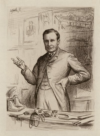 John Chiene, Professor of Surgery (engraving) by William Brassey (after) Hole