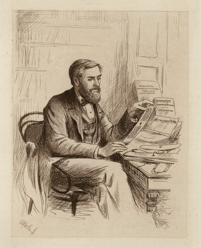 Julius Eggeling, Professor of Sanskrit and Comparative Philology by William Brassey (after) Hole