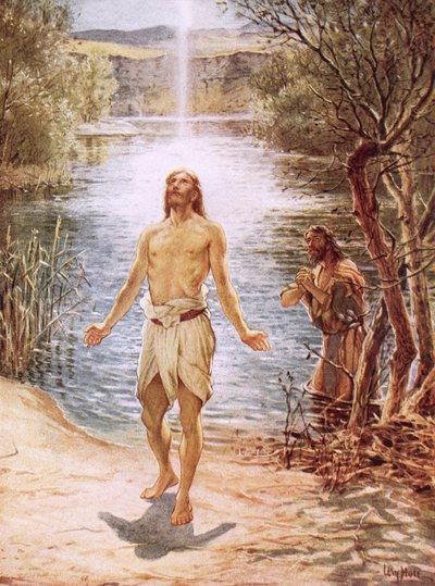 Christ Baptised by John the Baptist by William Brassey Hole