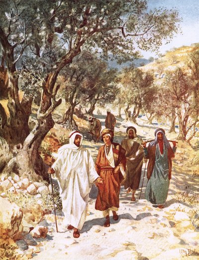 Jesus and His Disciples Travelling into Galilee by William Brassey Hole