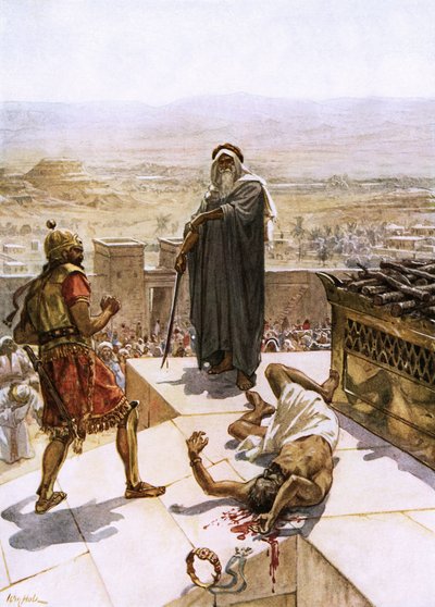 Samuel Slaying Agag Before the Lord at Gilgal by William Brassey Hole
