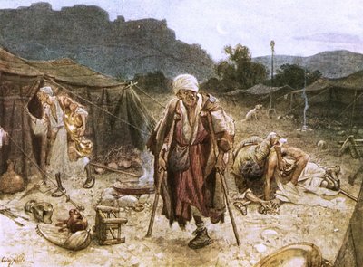 The Four Lepers Looting the Camp of the Syrians by William Brassey Hole