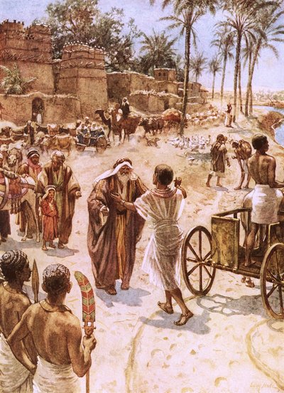 The Meeting of Jacob and Joseph in Egypt by William Brassey Hole
