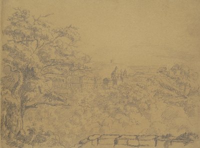Rural Landscape with Monastery by William Brockedon