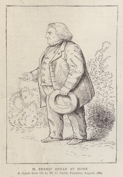 Ernest Renan, French philosopher and religious historian, at home by William C. Smith