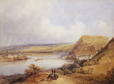Ehrenbreitstein and Koblenz from the Heights of Pfaffendorf by William Callow