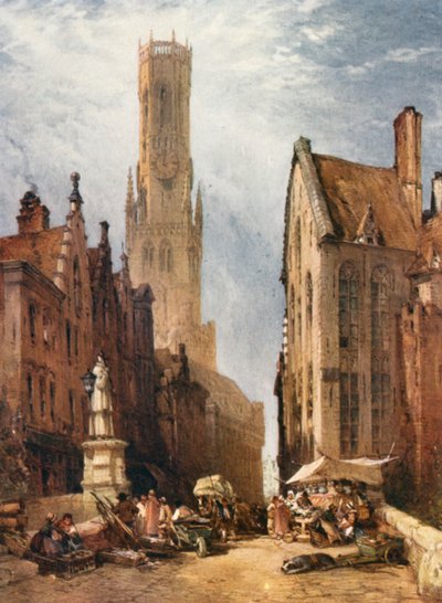 The Belfry at Bruges by William Callow