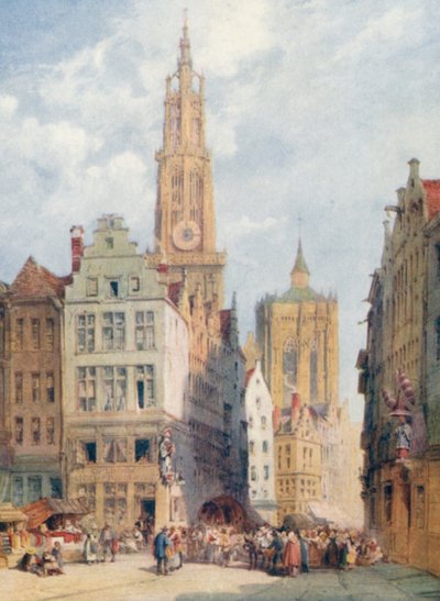 The Cathedral, Antwerp by William Callow