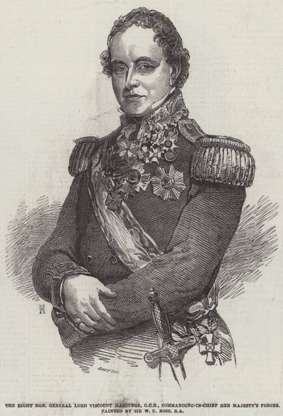 The Right Honourable General Lord Viscount Hardinge, GCB, Commanding-in-Chief Her Majesty
