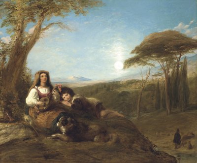 Ave Maria Scene Near Tivoli by William Collins