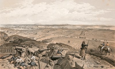 Bastoni du Mat from the Central Bastion by William Crimea Simpson