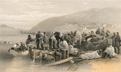 Embarkation of the sick at Balaklava by William Crimea Simpson