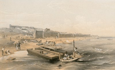 Fortress of Yenikale looking towards the sea of Azof by William Crimea Simpson