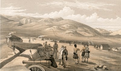 Highland Brigade Camp, looking south by William Crimea Simpson